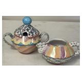 Mackenzie-Childs ÒKeukenhofÓ Lidded Sugar Bowl & C