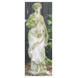 Grecian Style Concrete Statue Of Female