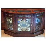 Mahogany & Glass Curio Cabinet