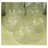 Cut Crystal Wedgewood Pattern Bowls