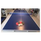 Ping Pong Table With Net, Paddles And Ping Pong Ba