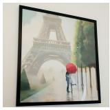 Framed Canvas Wall Art Print Titled 