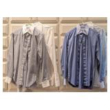(4) Custom Designer Napoleon Collared Shirts