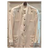 Custom Stefano Ricci Pleated White MenÕs Suit Jack