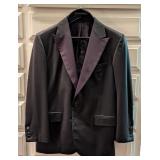 Custom Oxfords Clothes Black Mens Suit Jacket