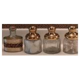 Cracked Glass Vanity Jars & Cheetah Print Decanter