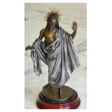 The Franklin Mint Jesus, Now and Forever Bronze St