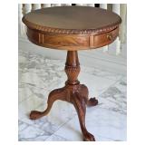Maitland Smith Style Mahogany End Table