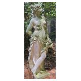 Grecian Style Concrete Statue Of Female Form