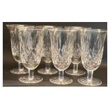 (6) Waterford Cut Crystal Lismore Iced Beverage Gl