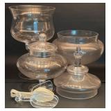Glass Apothecary Jars & Plastic Scoops