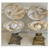 Faberg-Style Ostrich Egg Trinket Boxes