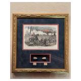 Signed Print Of Lithograph "Battle Of Chancellors