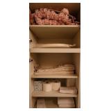Contents Of Cabinet - Includes Linens, Mirror, Tis