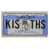 Autographed Aaron Tippin Kis Ths License Plate