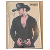 Framed Autographed Poster Of Tim McGraw