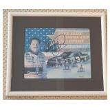Framed Autographed Photo Of Dale Earnhardt