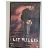 Framed Autographed Poster Of Clay Walker
