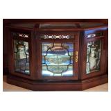 Mahogany Curio Cabinet W/ Lighting