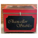 Custom Made Equestrian Tack Trunk With Contents