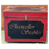 Custom Made Equestrian Tack Trunk With Contents
