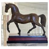 Bronze Horse Sculpture W/Multi-Tiered Base Retails