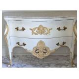 Louis XV Style Bombe Dresser With A Carrara Marble