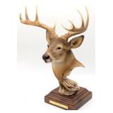Ltd 1998 Twilight By Slockbower Whitetail Bust Sta