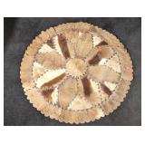 Quilted African Hide Taxidermy Throw