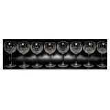 (8) Waterford Crystal Lismore Hock Wine Glasses