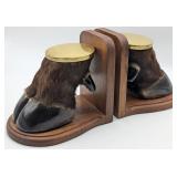Pair of Taxidermy Water Buffalo Hoof Bookends