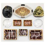 Porcelain, Stone, and Glass Ashtrays