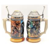 (2) Budweiser Africa Beer Steins
