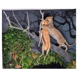 Leopard w/ Gazelle Kill Full Body Taxidermy on Fau