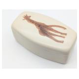 Kenyan Carved Soapstone Trinket Box