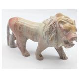 Carved Stone Lion Sculpture