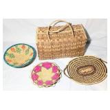 Tribal Woven Bowels and Basket