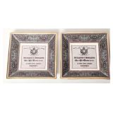 (2) Holland & Holland Porcelain Ash Trays
