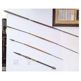 (4) Authentic African Tribal Spears