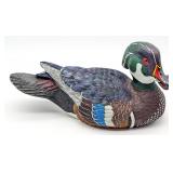 Custom Dan Breuer Carved Wood Wood Duck Decoy