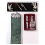 (2) African Themed Cheese Serving Boards