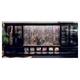 Black & Zebra Print Magnetic Lock Gun Cabinet / Di
