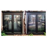 Pair of Black Magnetic Lock Gun Cabinets