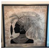Suk Dancer by Heidi Lange Handprinted Artwork
