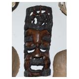 Large Carved African Ironwood Tribal Mask