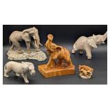 African Animal Sculptures and Statues