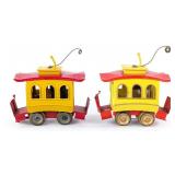 (2) David O King Electric Toonerville Trolley