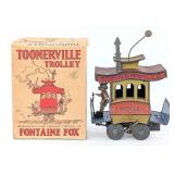 Nifty Tin Windup Toonerville Trolley w/ Box