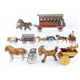 Horse, Donkey, and Ox Drawn Toys