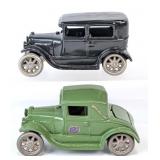 Arcade Cast Iron Ford Coupe and Ford Sedan
